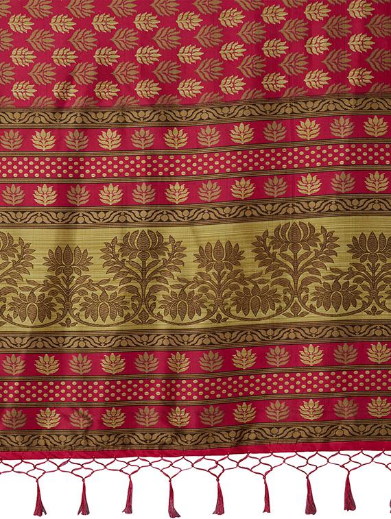 pink art silk bhagalpuri saree with blouse - 14717114 - Zoom Image - 3