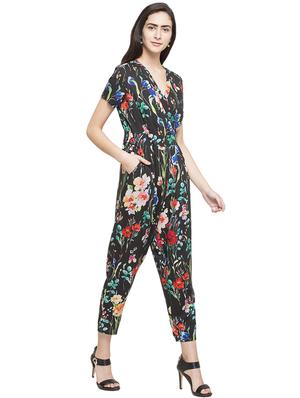 green printed full leg jumpsuit - 14719797 - Standard Image - 3
