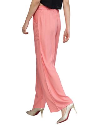 pink solid palazzo - 14733556 - Standard Image - 3