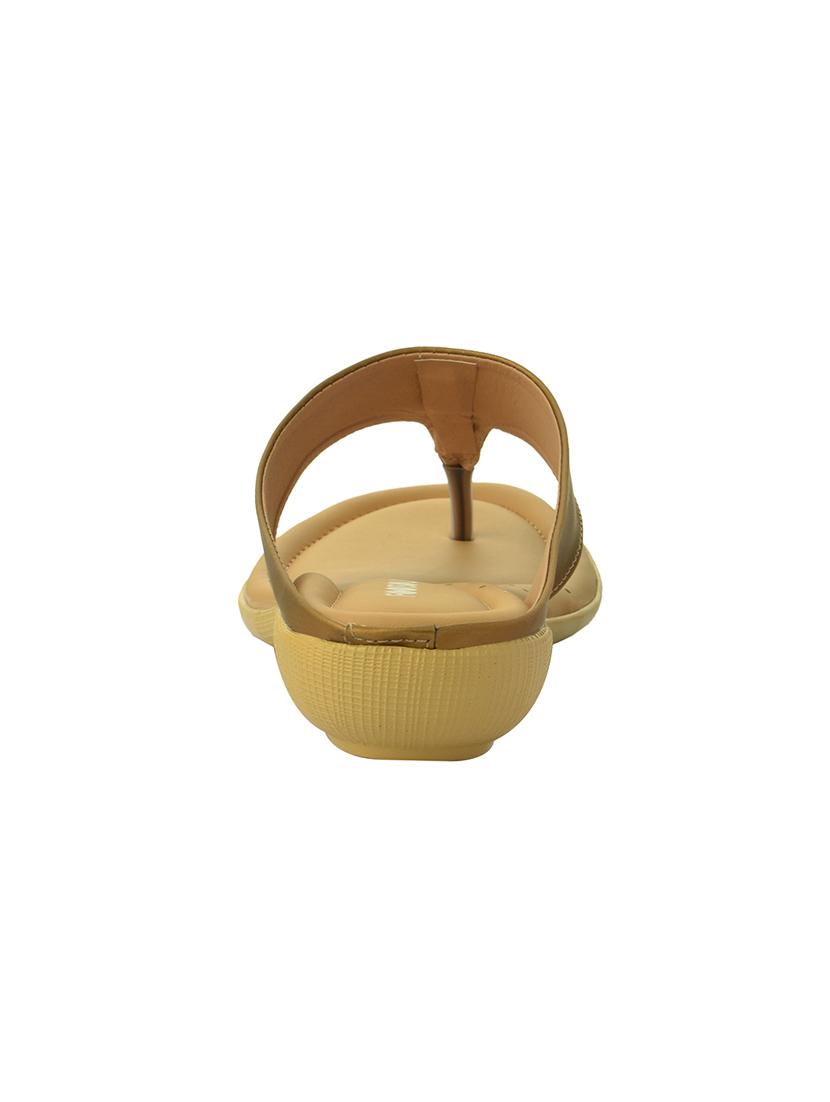 brown pu slippers - 14734896 - Zoom Image - 3
