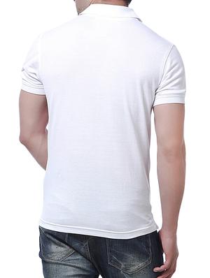 white polyester polo tshirt - 14737462 - Standard Image - 3