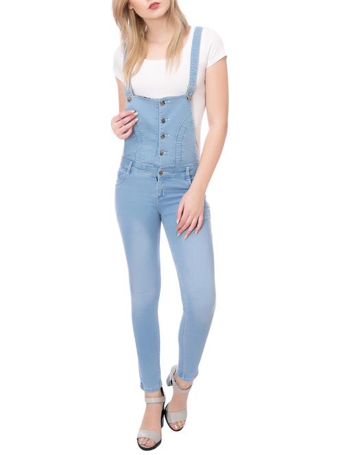light blue denim dungaree - 14738270 - Standard Image - 1