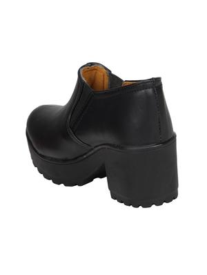 black slip on ankle boot - 14740239 - Standard Image - 3