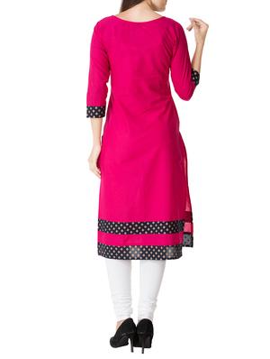 Block print straight kurta - 14741828 - Standard Image - 3