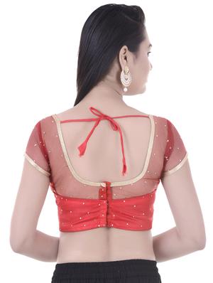 red net embroidered blouse - 14743109 - Standard Image - 3