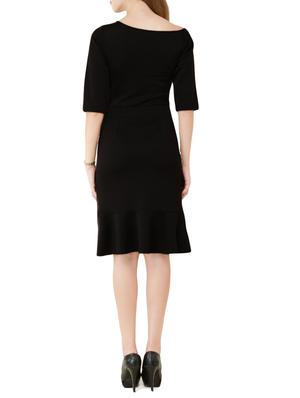 boat neckline pephem dress - 14743141 - Standard Image - 3