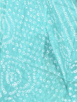 green bandhani dupatta - 14745322 - Standard Image - 3