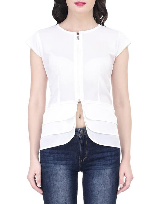 white layered top - 14746012 - Standard Image - 1