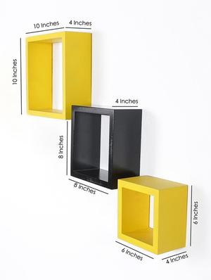 nesting square wall shelf set of 3 shelves - 14746190 - Standard Image - 3