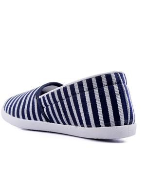navy canvas slip on casual shoes - 14746709 - Standard Image - 3