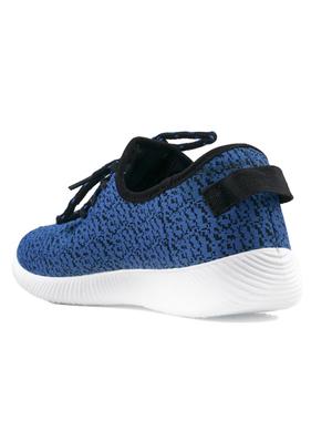 blue canvas laceup casual shoes - 14746711 - Standard Image - 3
