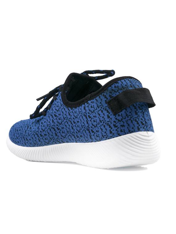 blue canvas laceup casual shoes - 14746711 - Zoom Image - 3
