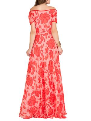 red georgette maxi dress - 14746743 - Standard Image - 3