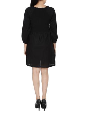 black solid dress - 14750390 - Standard Image - 3