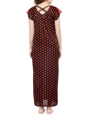 red satin nightwear gown - 14754646 - Standard Image - 3