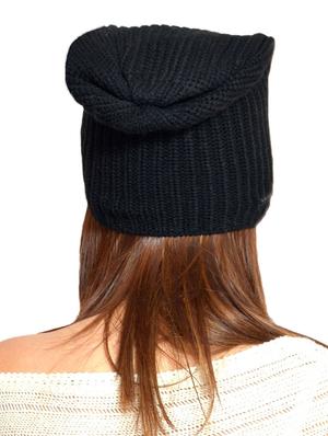 Navy blue woolen cap - 14756272 - Standard Image - 3