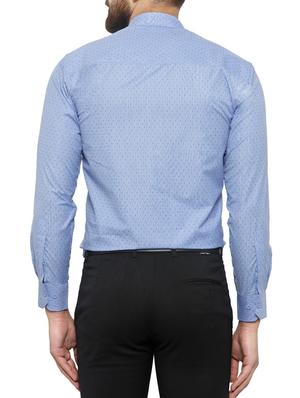 blue cotton formal shirt - 14767302 - Standard Image - 3