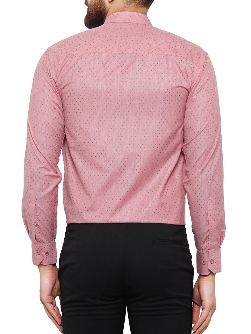red cotton formal shirt - 14767304 - Zoom Image - 3