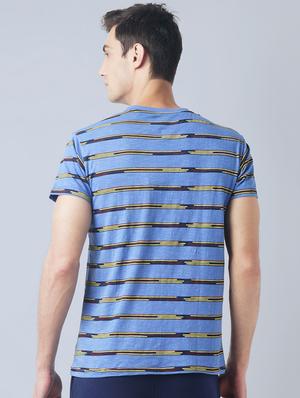 blue cotton pocket t-shirt - 14770012 - Standard Image - 3