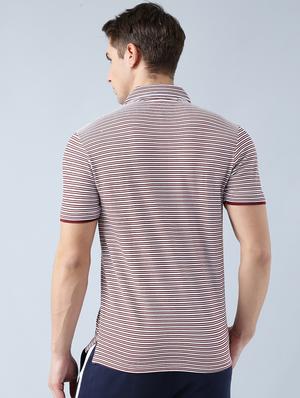 maroon cotton pocket t-shirt - 14770022 - Standard Image - 3