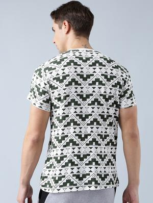 green cotton all over print tshirt - 14770040 - Standard Image - 3