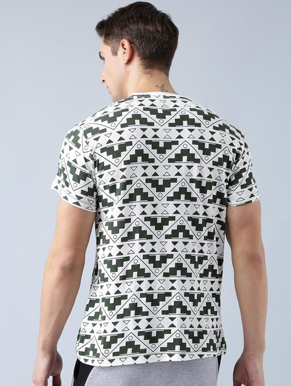 green cotton all over print tshirt - 14770040 - Zoom Image - 3