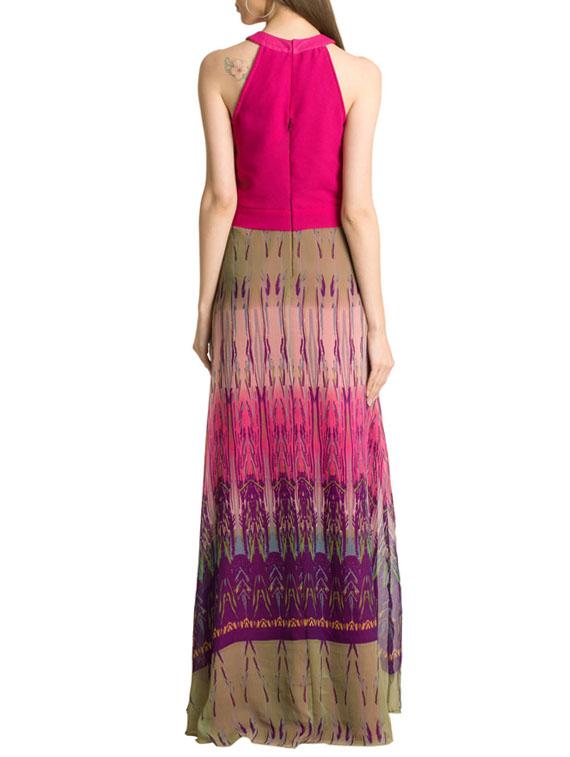 pink printed maxi dress - 14770975 - Zoom Image - 3