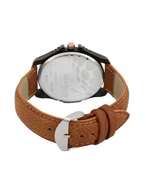 jack klein stylish round brown dial brown strap analogue wrist watches - 14771675 - Standard Image - 3