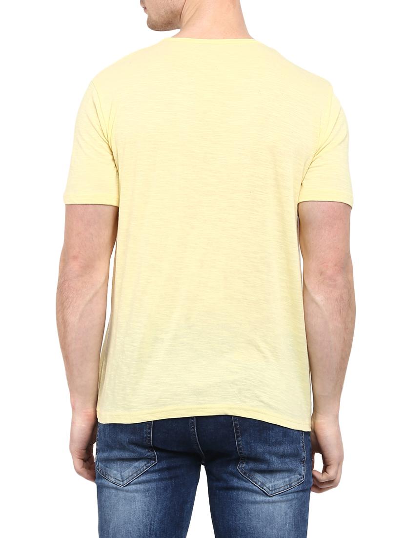 yellow cotton t-shirt - 14774628 - Zoom Image - 3