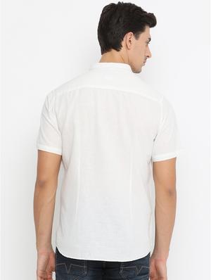 white cotton casual shirt - 14775261 - Standard Image - 3