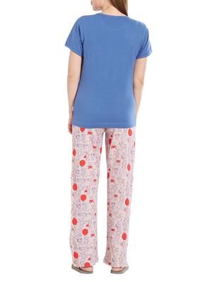 blue nightwear pyjama set - 14776628 - Standard Image - 3