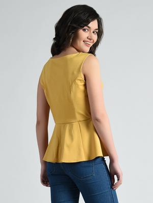 mock neck peplum top - 14778879 - Standard Image - 3