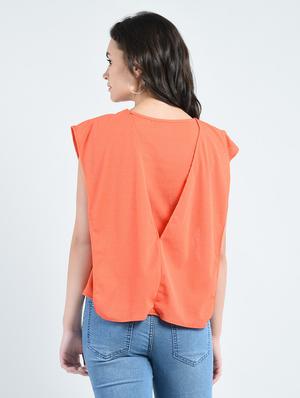 self tie up layered top - 14778885 - Standard Image - 3