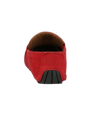 red suede slip on loafer - 14783123 - Standard Image - 3