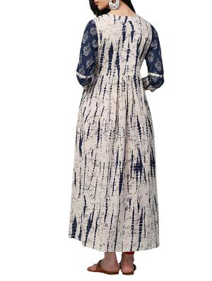 blue cotton angrakha kurta - 14783368 - Standard Image - 3