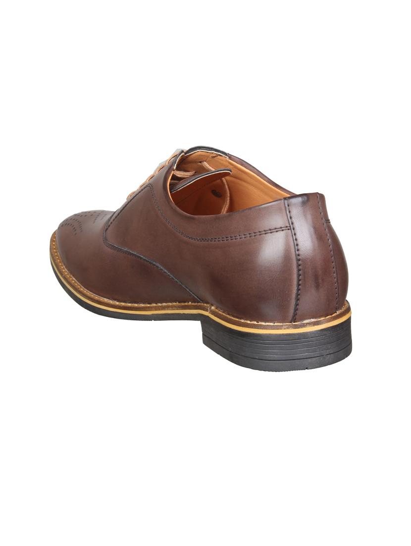 brown Leather lace-up oxford - 14783868 - Zoom Image - 3