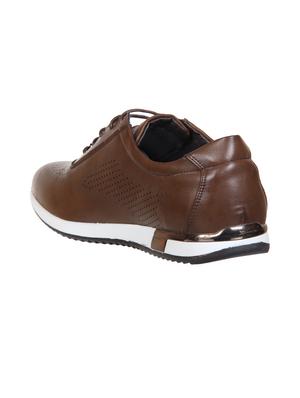 brown leather sport shoes - 14783891 - Standard Image - 3