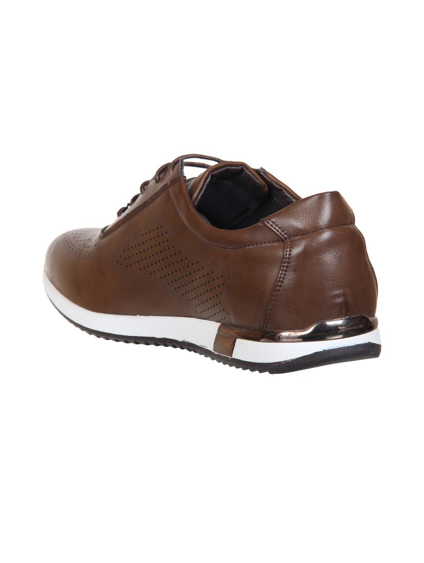 brown leather sport shoes - 14783891 - Zoom Image - 3