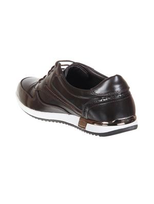 brown leather lace up shoe - 14783893 - Standard Image - 3