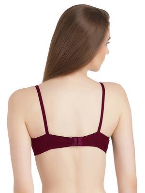 maroon poly spandex bra - 14786095 - Standard Image - 3