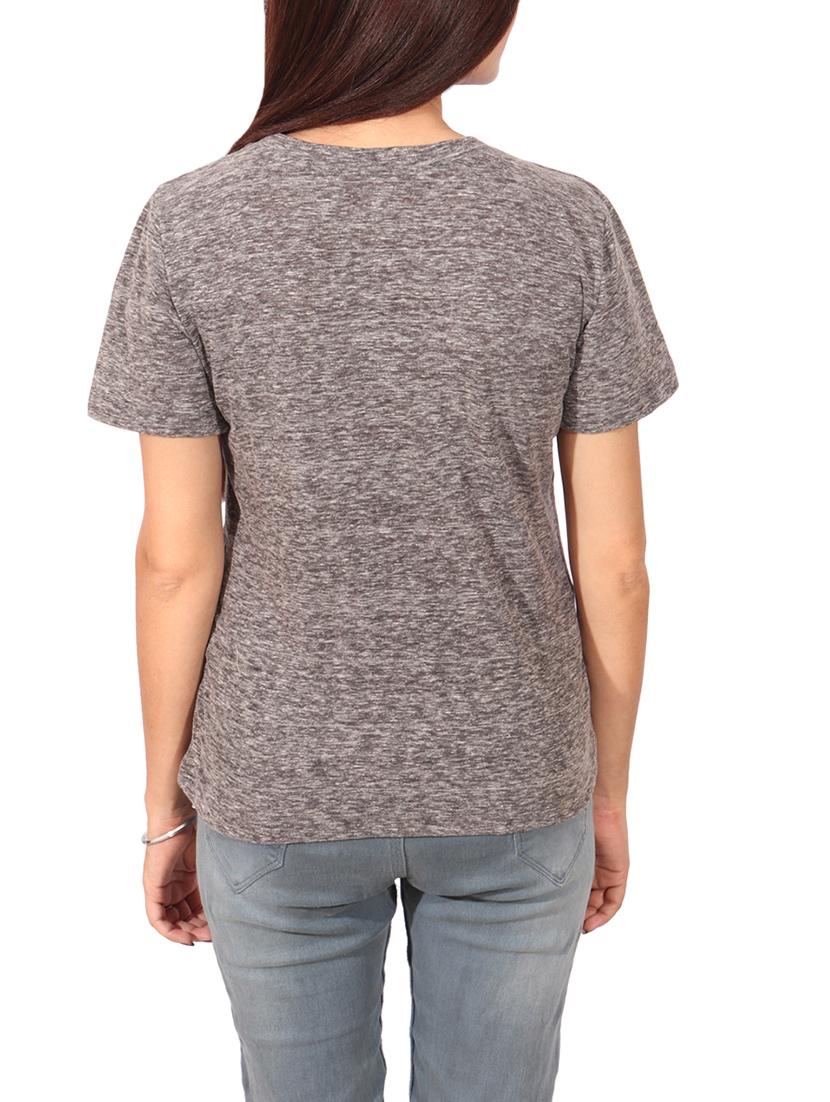solid grey rayon top - 14787653 - Zoom Image - 3