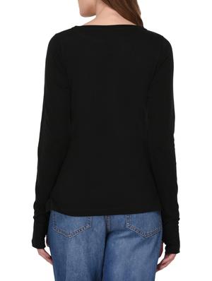 thumb hole sleeved top - 14789130 - Standard Image - 3