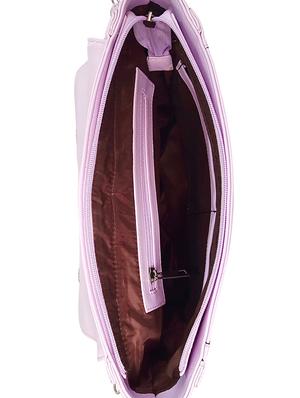 purple leatherette regular sling bag - 14790022 - Standard Image - 3