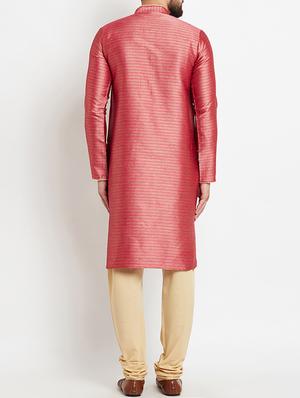 pink dupion ethnic wear set - 14794230 - Standard Image - 3
