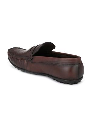 brown leather slip on loafer - 14794484 - Standard Image - 3