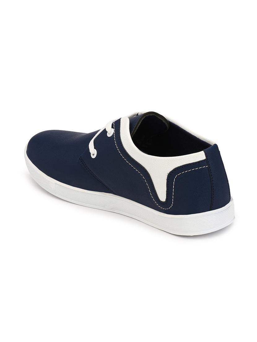 blue leatherette lace up sneaker - 14795417 - Zoom Image - 3