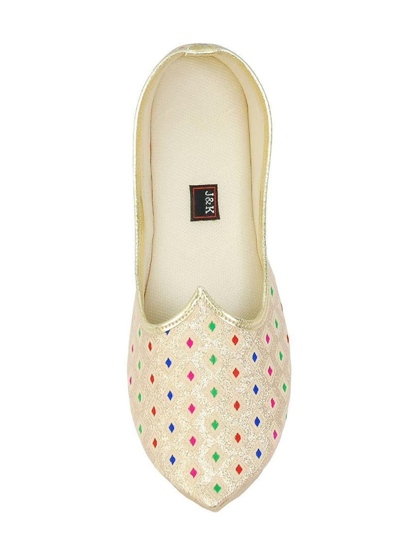 gold slip on jutis - 14799609 - Zoom Image - 3