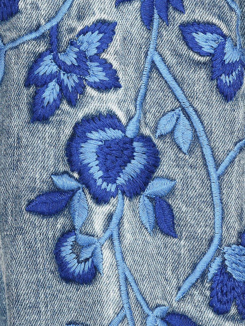 blue embroidered denim jacket - 14800550 - Zoom Image - 3