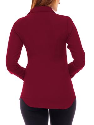 concealed placket long sleeved shirt - 14800714 - Standard Image - 3