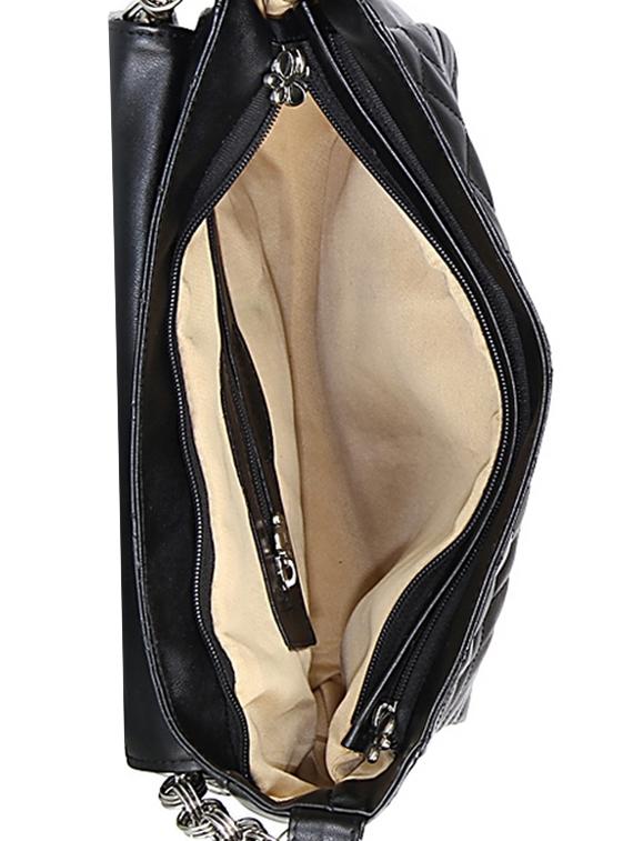 black leatherette regular sling bag - 14800750 - Zoom Image - 3